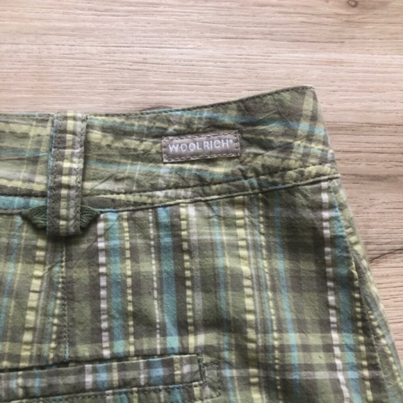 Woolrich Olive Plaid Mini Skirt - Picture 6 of 7